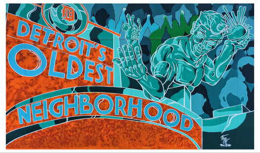 The •DETROIT’S OLDEST NEIGHBORHOOD• CORKTOWN TRIBUTE PRINT